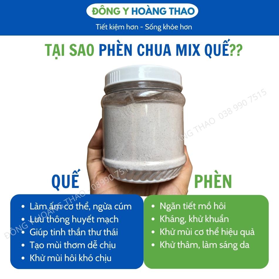 ✅Bột Phèn Chua Mix Bột Quế nguyên chất handmade - khử mùi hôi nách, hôi chân