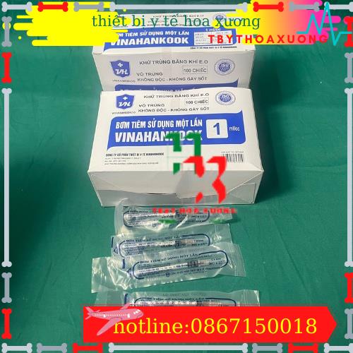 Bơm tiêm 1 lần Vinahankook 1ml