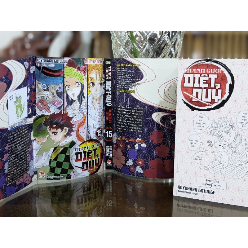 KNY Kimetsu no Yaiba Thanh Guom Diet Quy tập 15 bìa 2 mặt