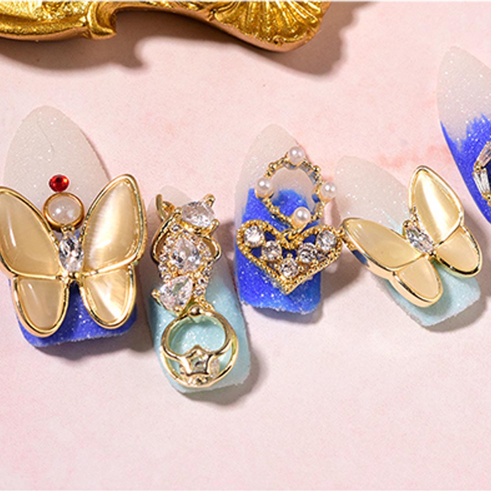 Phụ Kiện Trang Trí Móng Tay Hình Nơ Họa Tiết 3D