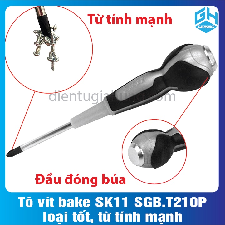 Tô vít bake SK11 SGB.T210P loại tốt, từ tính mạnh