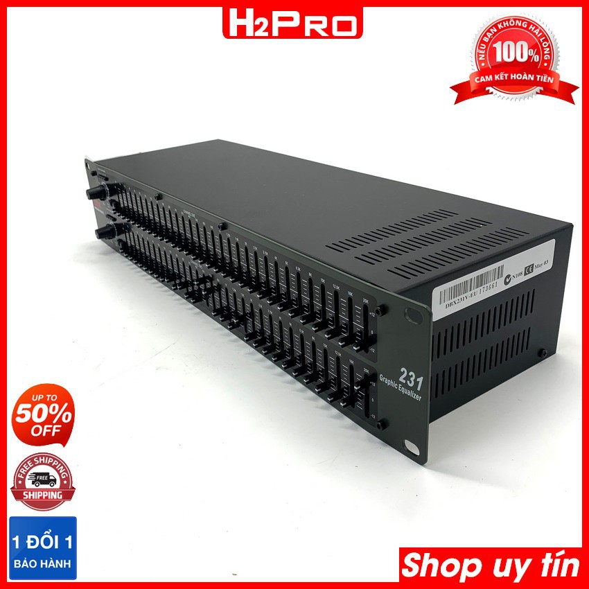 Lọc xì DBX 231 chính hãng, bộ lọc âm thanh Equalizer DBX 231 cân chỉnh sắc nét từng âm thanh ( tặng 4 jack 6 ly giá 200k