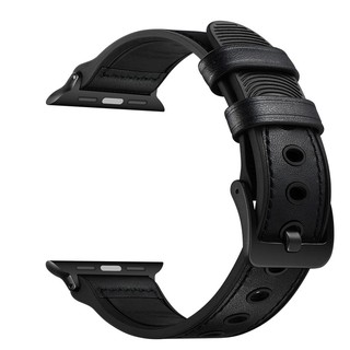 Dây silicon bọc da bò cho Apple Watch
