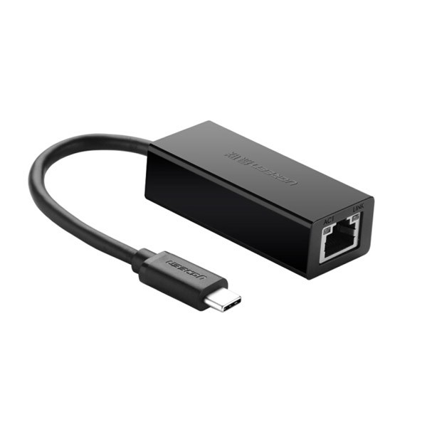 Cáp chuyển USB TYPE C sang LAN Ugreen 30287 (Màu đen)