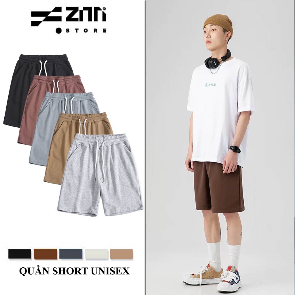 Quần Short Nỉ Zinti Unisex Dây Rút Màu Sắc Basic QS01 | BigBuy360 - bigbuy360.vn