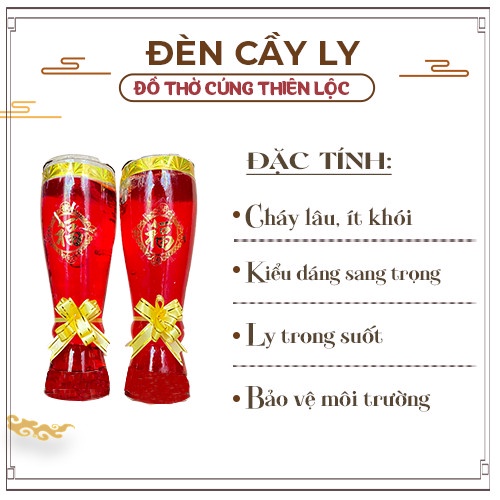 Đèn Cầy Ly Q40 Dạng Hộp Quà Cao Cấp Sang Trọng [Cao 21cm / 1 Ly Hơn 4 Ngày]- Hàng Mã Thiên Lộc