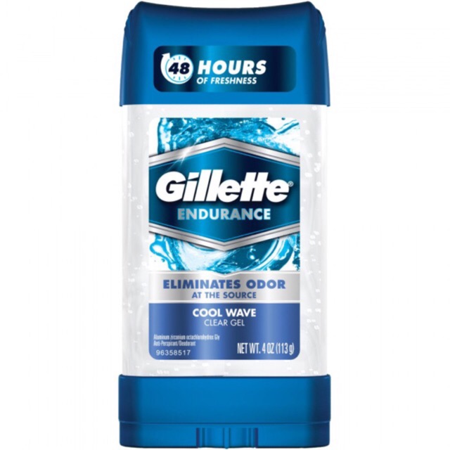 Lăn khử mùi cho nam Gillette Endurance Cool Wave. Mỹ