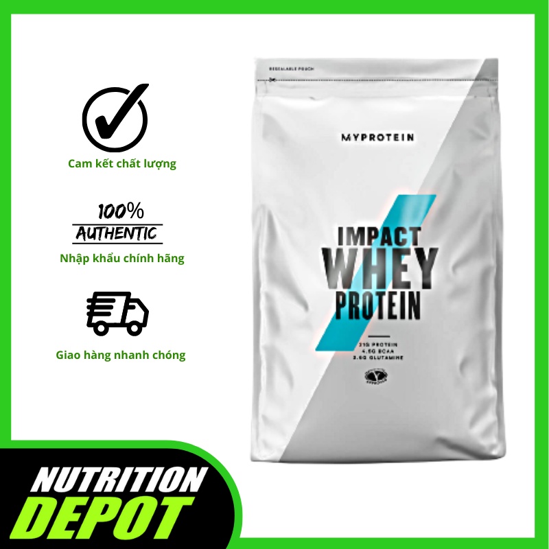 Sữa tăng cơ Impact Whey Protein Myprotein 2.5kg (100 lần dùng) - Nutrition Depot