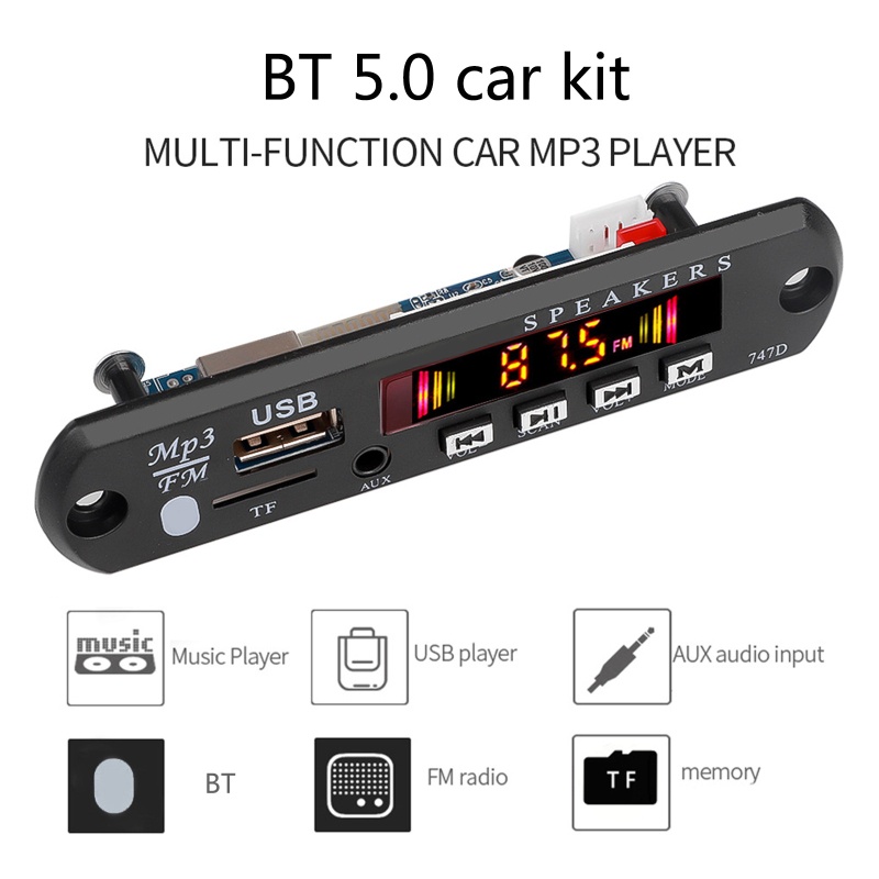 Bảng Mạch Giải Mã Tín Hiệu Bluetooth 5.0 MP3 Chuyên Dụng Chất Lượng Cao