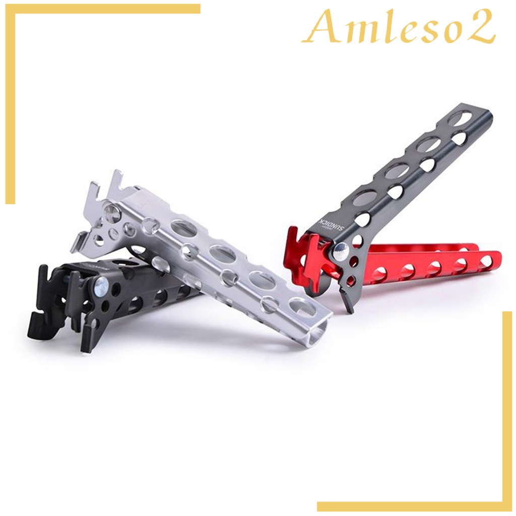 Kẹp Nhấc Nồi Chảo Bằng Nhôm Màu Đỏ + Xám Cho Cắm Trại