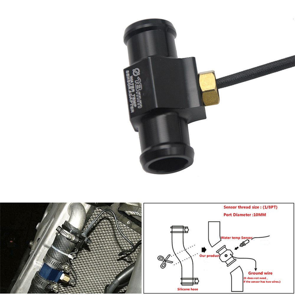 Đồng hồ đo nhiệt độ nước KOSO mini có cảm biến 18mm 22mm dành cho xe mô tô đua Honda Yamaha Suzuki