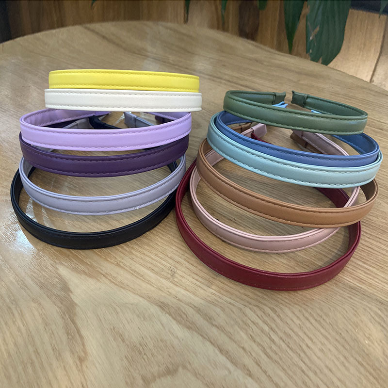 Băng Đô Cài Tóc Bằng Da Pu Thời Trang Cổ Điển Cho Nữ