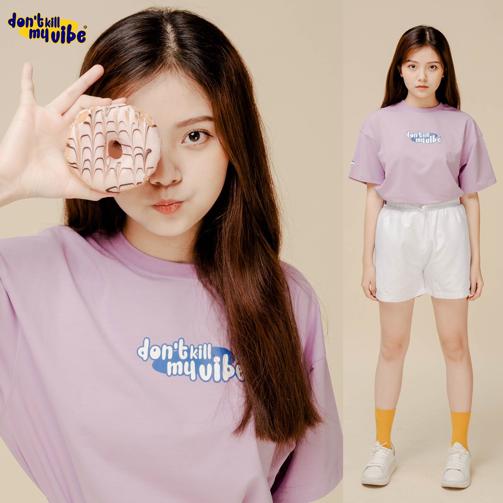 DKMV Áo thun Basic màu tím | DKMV Violet Basic Tee