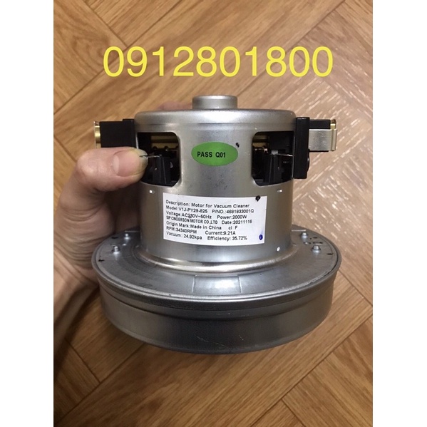 Mô tơ máy hút bụi bầu 13cm hàng công ty động cơ điện lõi đồng