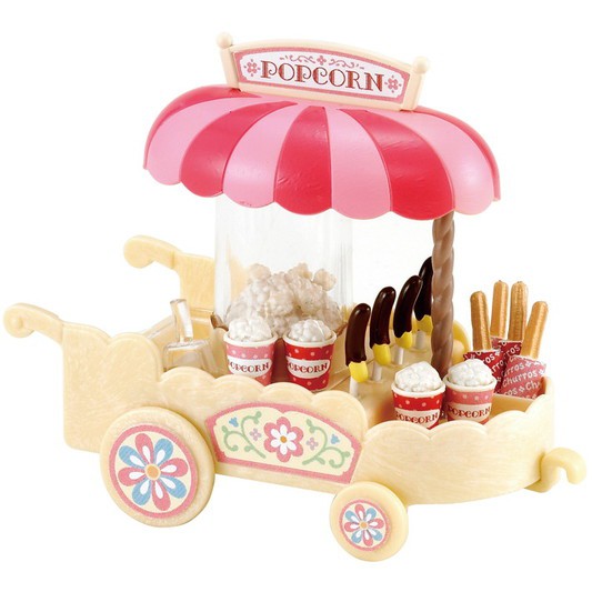 Sylvanian Families Xe Bán Bắp Rang Popcorn Cart