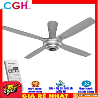 Quạt trần Panasonic 4 cánh trục ngắn màu bạc F56MPG(S)