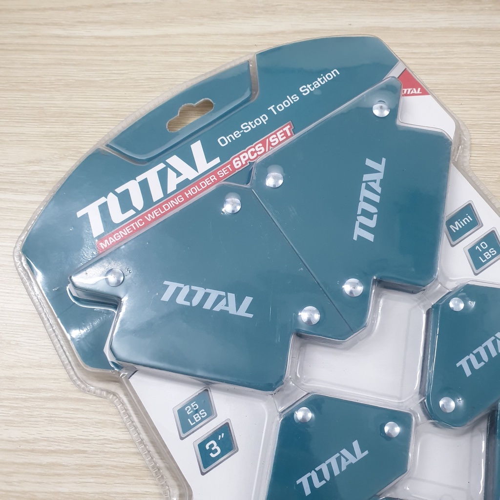Bộ 6 ke góc nam châm hàn 3 góc TOTAL TAMWH6002