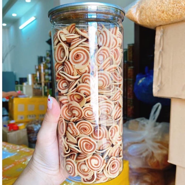 [Mã 156FMCGSALE hoàn 8% đơn 500K] 1LON PET BÁNH TAI HEO NHÍ🍥345g