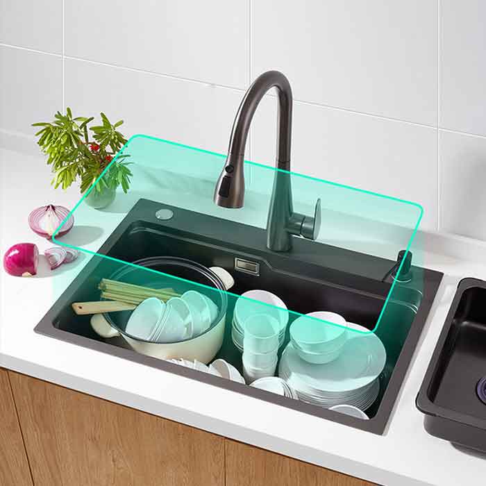 Chậu rửa chén bát Schmidt phun nano đen, xám bạc 1 hố, dày dặn, kháng khuẩn cao cấp – Hàng chính hãng