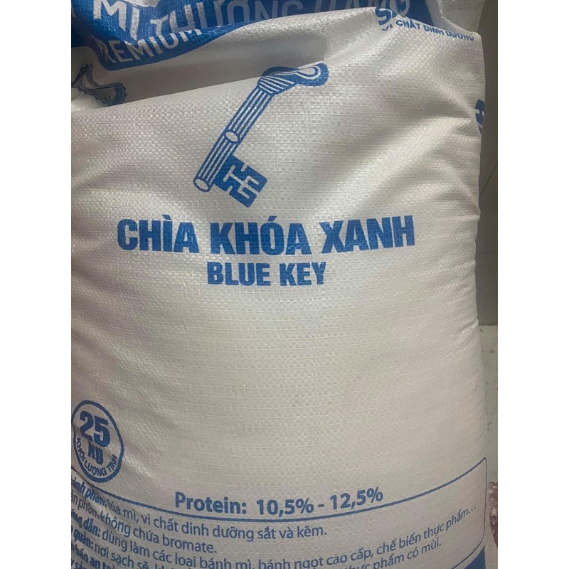 Túi 1kg bột chìa khoá xanh ( bột làm bánh bao ) chia lẻ từ bao 25kg như ảnh | BigBuy360 - bigbuy360.vn