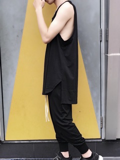 Áo tanktop layer màu đen