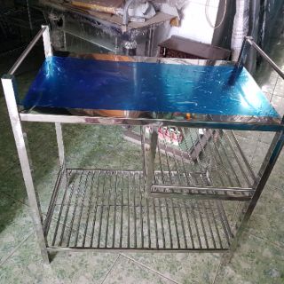Kệ bếp gas đôi inox 201