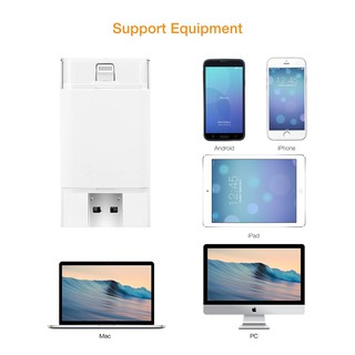 Đầu đọc thẻ nhớ 3 trong 1 cho iPhone / iPad / Mac / PC / Android
