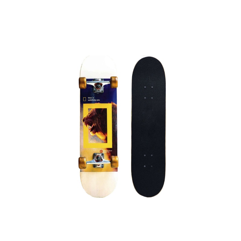 Ván Trượt  Thể Thao Skateboard [ Centosy  950-08 ] Thiết Kế Hình Chú  Hổ, Mặt Nhám Chống Trơn trượt