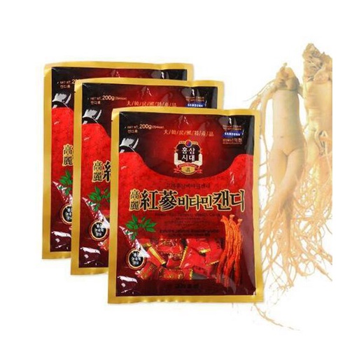 Kẹo Sâm Đỏ Viên Cứng Ginseng House Hàn Quốc 200g - K2V Shop