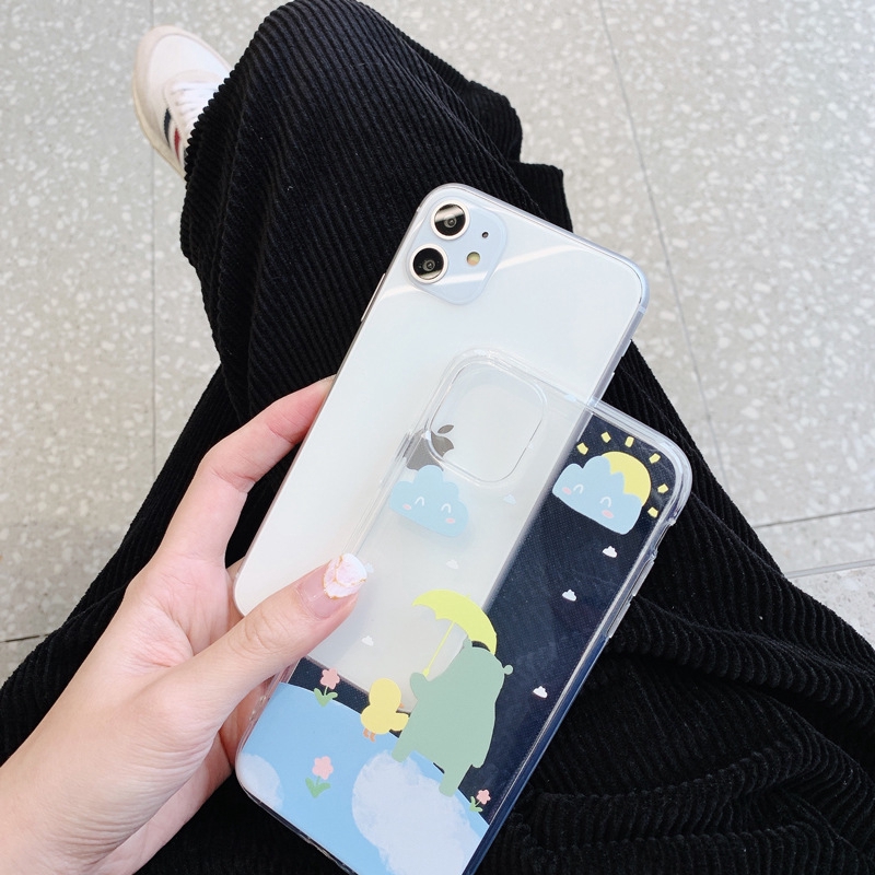 Ốp điện thoại trong suốt dễ thương cho IPHONE 6 7 8 P X XS XR XS MAX 11 PRO MAX | BigBuy360 - bigbuy360.vn