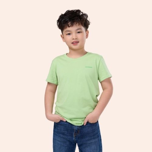 Áo thun trơn cho bé YODY phông tay ngắn, vải cotton co giãn, thoáng mát, mềm mịn TSK5139