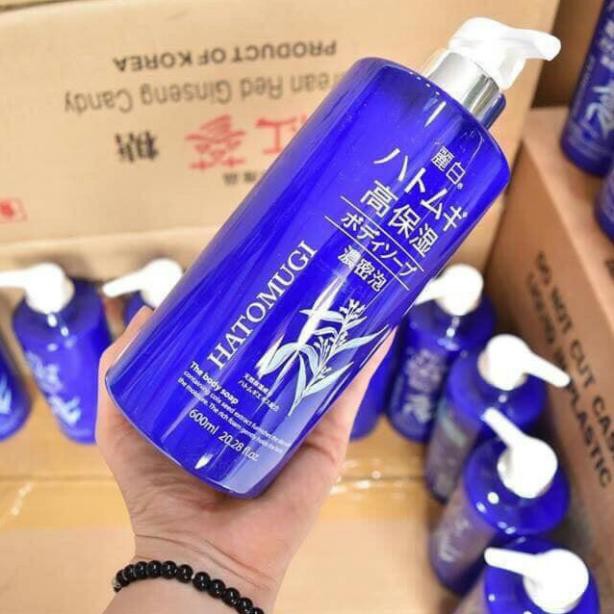 Sữa Tắm Hatomugi xanh 600ml