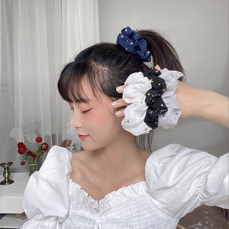 Dây buộc tóc đàn hồi phối hình ngôi sao xinh xắn