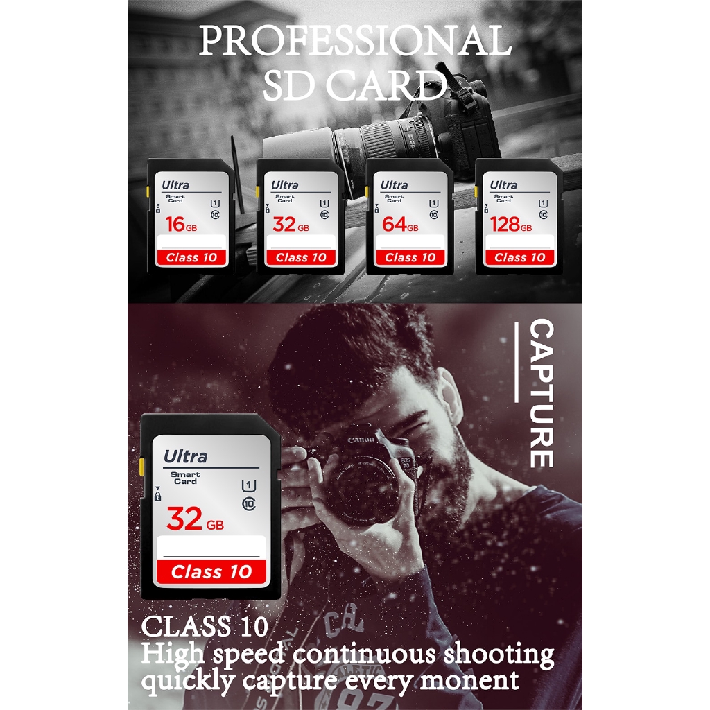 Thẻ Nhớ Sd 100% Sandisk Flash Tarjeta Sd 16gb 32gb Thẻ Nhớ 128gb | BigBuy360 - bigbuy360.vn