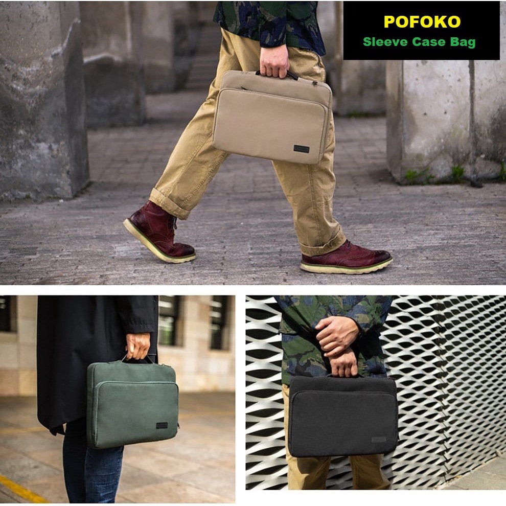 Túi chống sốc tay xách Pofoko cho Macbook-Laptop ( đủ size) - T93