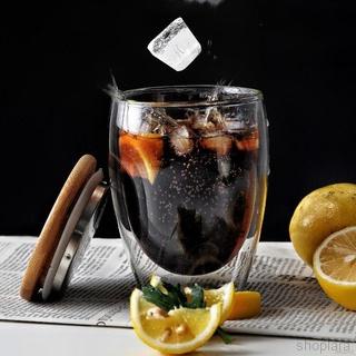 Cốc thủy tinh hai lớp chịu nhiệt trong suốt dùng uống trà sữa cà phê Espresso