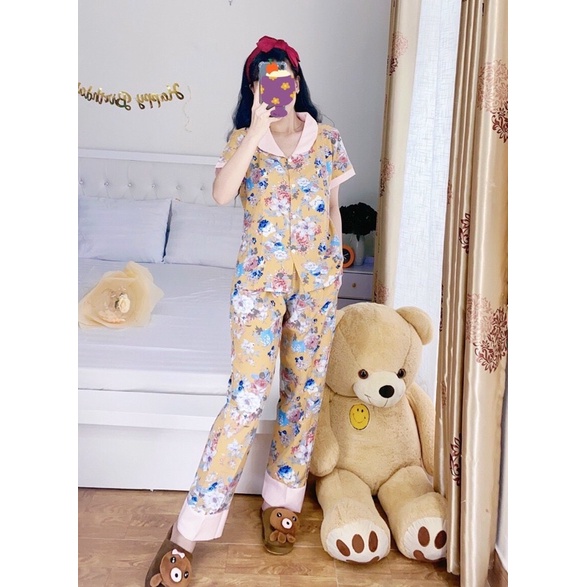 Bộ lụa mango tay ngắn , mền mịn mát