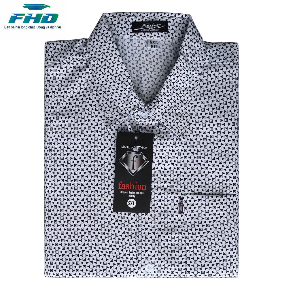 Áo sơ mi nam trung niên ngắn tay vải kate hàng chất vải mềm mịn, bền màu  FHDA011