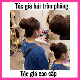 Tóc búi tròn phồng to bỏ được nhiều tóc ❇️freeship ❇️tóc giả búi❇️