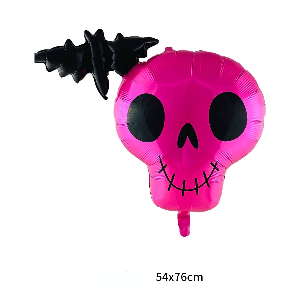 Bong Bóng Lá Nhôm Hình Ma Bí Ngô Trang Trí Halloween