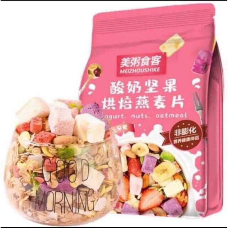 Ngũ cốc sữa chua hoa quả sấy thơm ngon, ngũ cốc ăn kiêng tốt cho sức khỏe