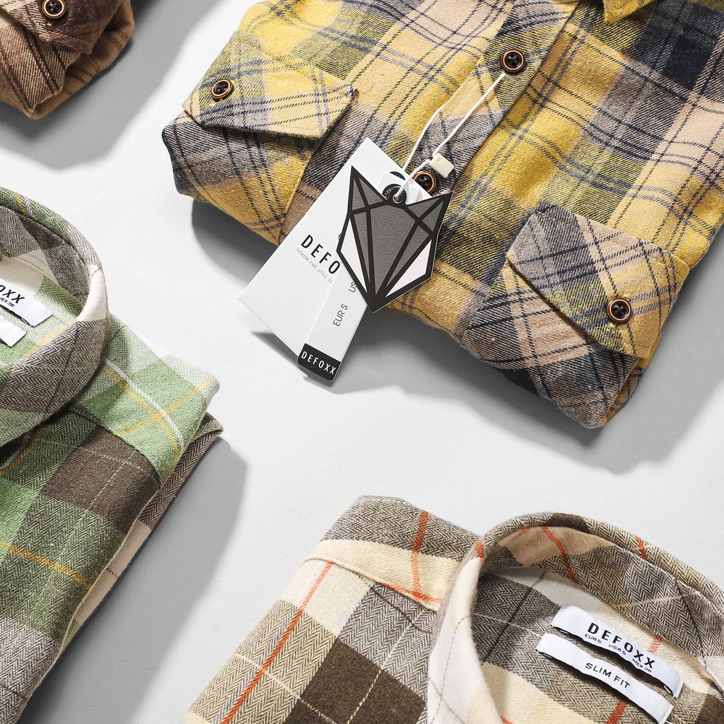 Aó sơ mi Flannel DEFOXX VNXK chính hãng | BigBuy360 - bigbuy360.vn