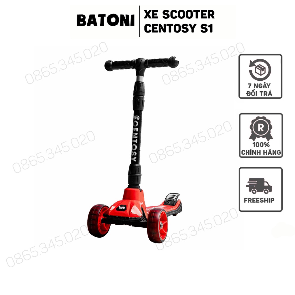 Xe trượt scooter trẻ em Centosy S1 có bánh đèn chính hãng