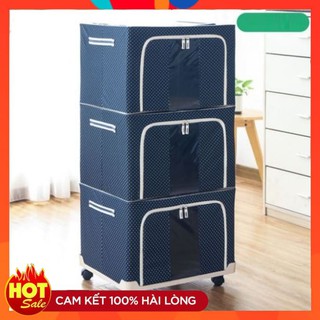 COMBO 2 Túi đựng đồ đa năng có khung sắt  [FREESHIP]