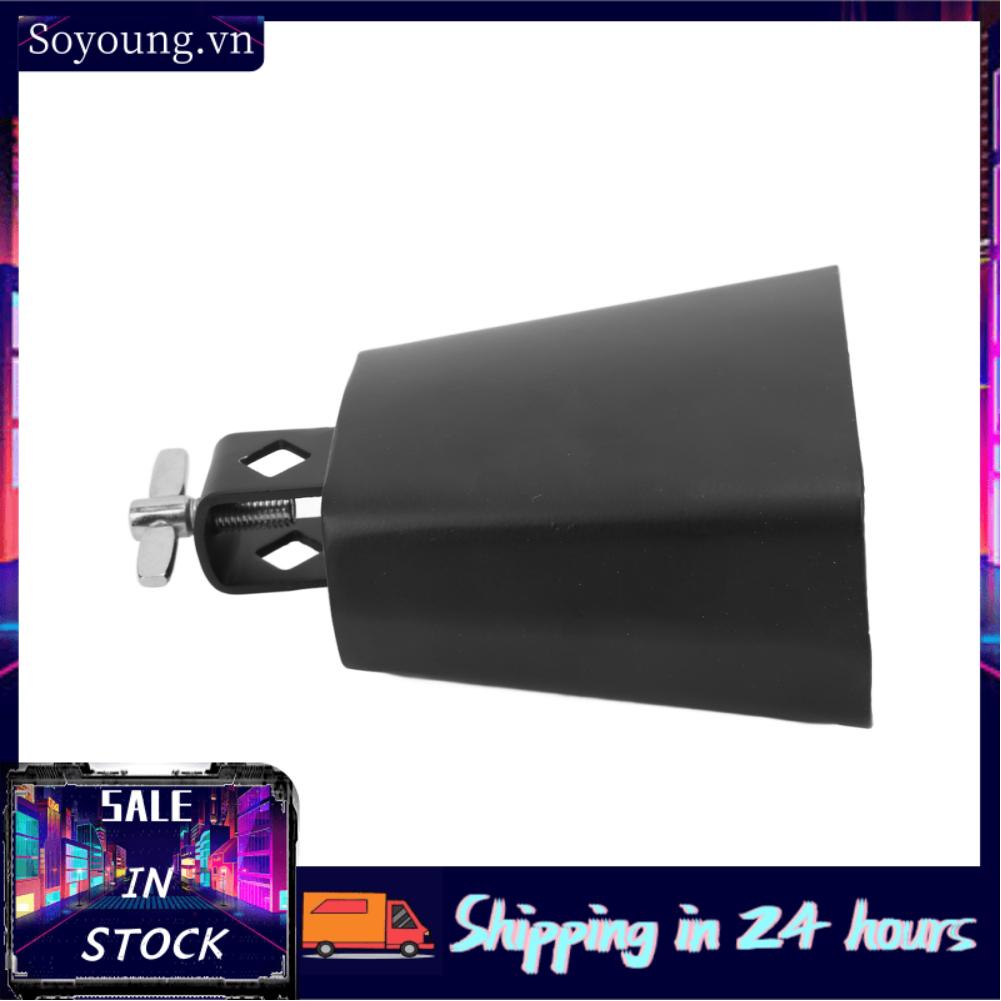 Soyoung Cow Bells Instrument Metal Glossy Edge Wide Application Cowbell Noise Makers