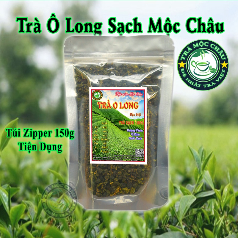 Trà Ô Long Sạch Mộc Châu 150g - Trà Mộc Châu Đặc Sản - Nước Trà Xanh Hương Trà Thơm