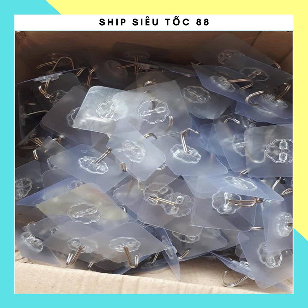 Set 10 móc dán tường siêu dính 6x6cm set 88037 shipsieutoc