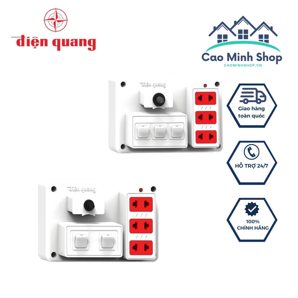 Bảng điện nổi V2/V3 Điện Quang chịu tải cao, chống cháy, tự ngắt khi quá tải, cao cấp, chính hãng - Cao Minh Shop