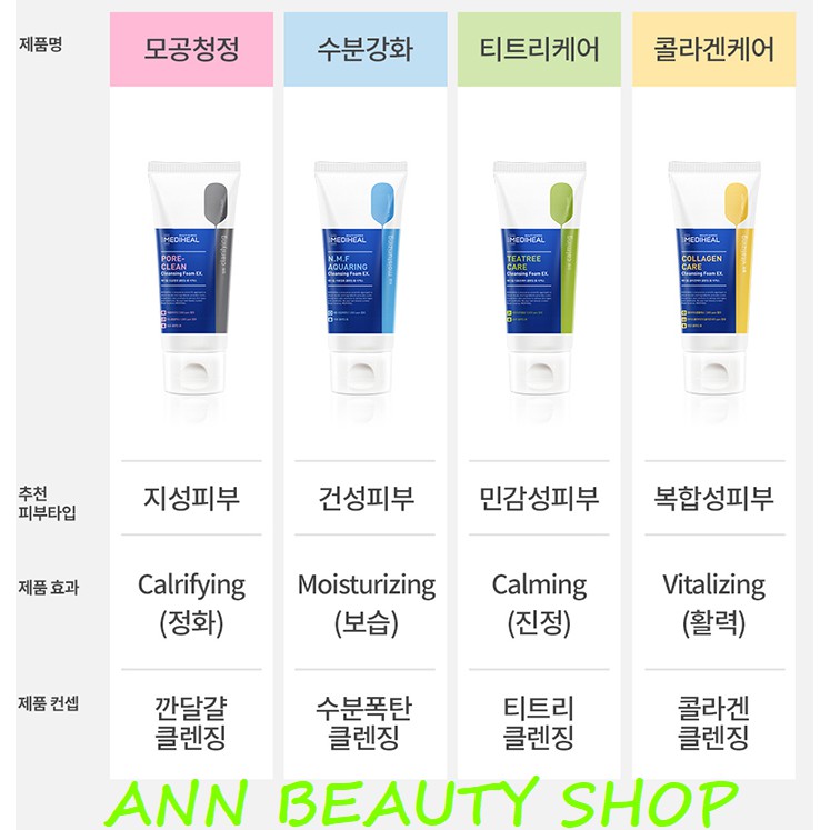 SỮA RỬA MẶT MEDIHEAL CLEANSING FOAM EX 170ML | BigBuy360 - bigbuy360.vn