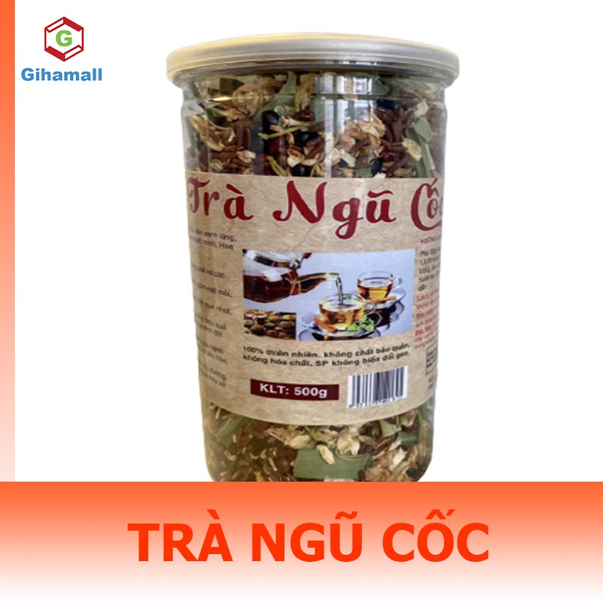 Trà Gạo Lứt hỗ trợ giảm cân, giảm mỡ bụng, lợi sữa, Hộp 500g - GIHAMALL